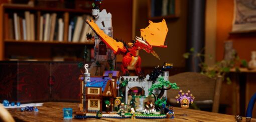 LEGO Ideas Dungeons & Dragons Red Dragons Tale 21348 - Brick Banter - New Release Review