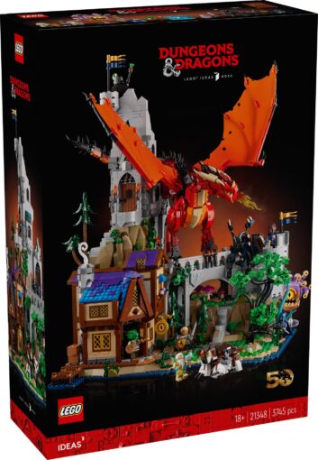 LEGO Ideas Dungeons & Dragons Red Dragons Tale 21348 - Brick Banter - New Release Review News