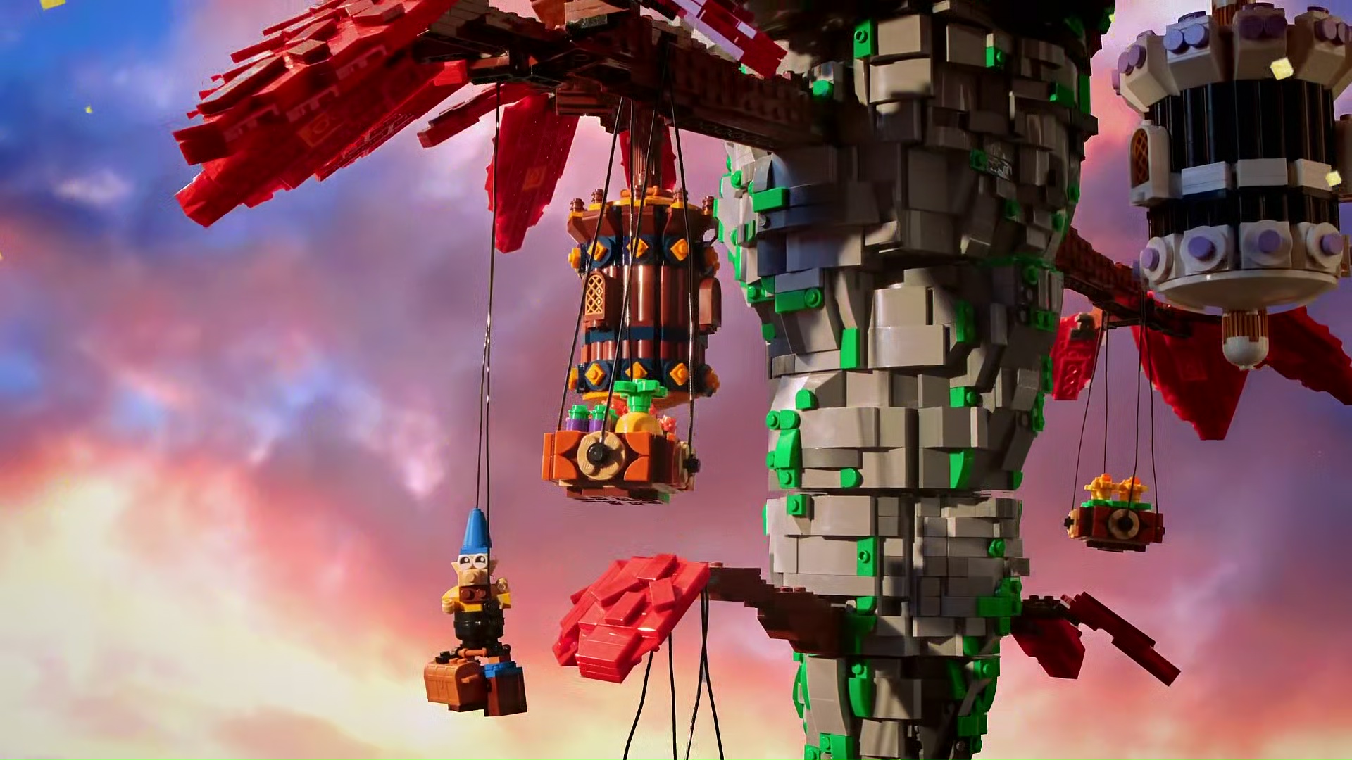 LEGO Masters U.S Season 2     - One Hanging Brick Challenge – Mark and Steven - Floating Gnome Forest