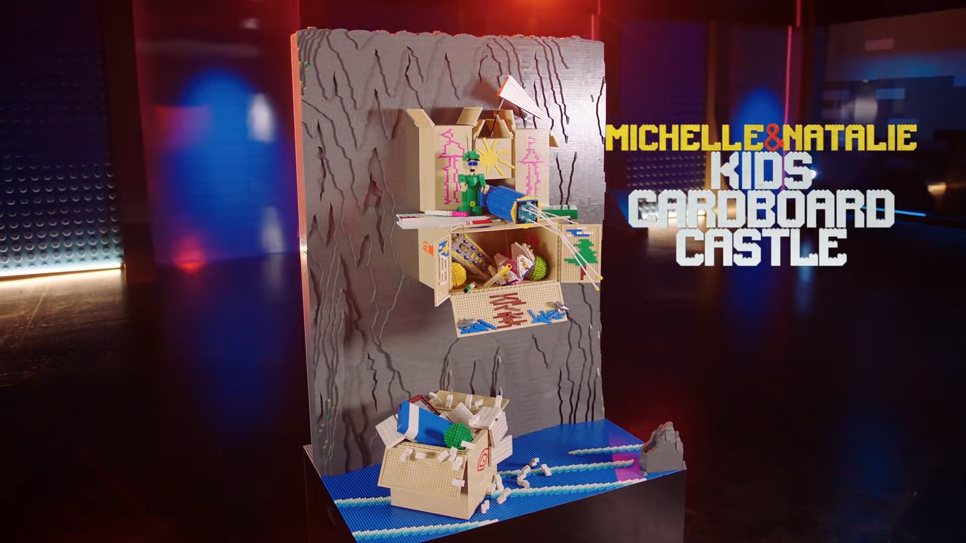 LEGO Masters U.S Season 2     – Cliffhanger  Challenge – Natalie and Michelle - Kid's Cardboard Castle