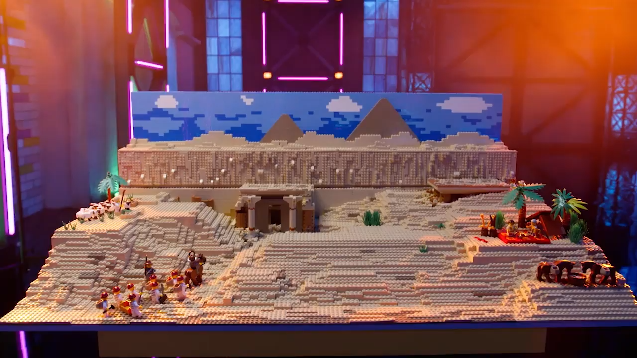 LEGO Masters Australia -        Season 4 Episode 7 - Grandscapes - Paul & Trent - Egyptian Archaeological Site
