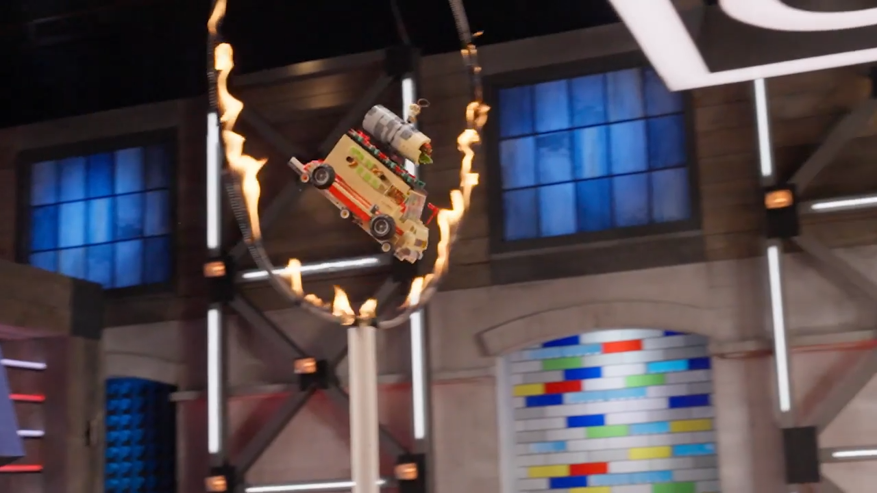 LEGO Masters Australia - Season 4 Episode 1 - Stunt Car Challenge - Crystal & Andrew - Tex-Mex Food Truck