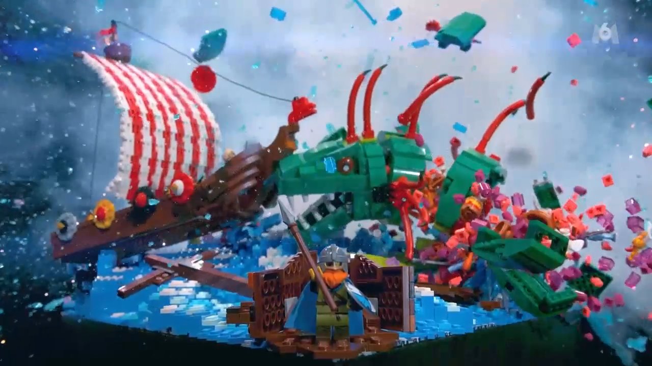 LEGO Masters France - S02E02 - Marin and Alexandre - Viking & Water - Vikings Vs. Serpents Of The Sea 2: The revenge