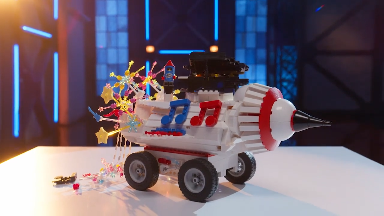 LEGO Masters Australia - Season 4 Episode 1 - Stunt Car Challenge - Lexi & Rachel - Rocket Man - The Show Must Go On