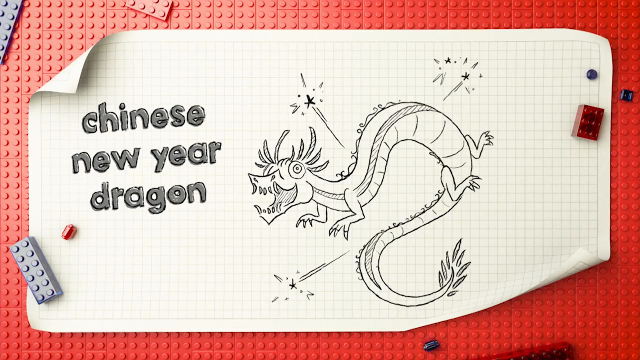 LEGO Masters Australia - Season 4 Episode 7 - Dragon Drone Race - Joss & Henry - Chinese New Year Dragon