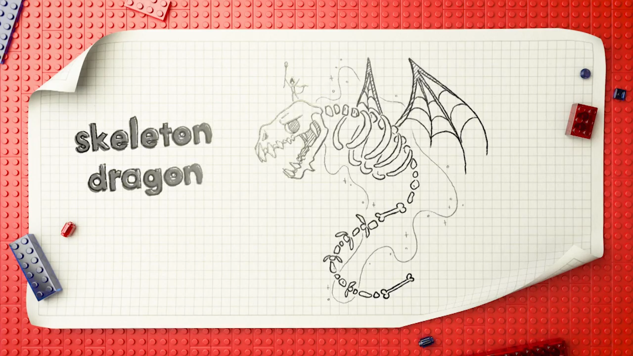 LEGO Masters Australia - Season 4 Episode 7 - Dragon Drone Race - Nick & Gene - Skeleton Dragon