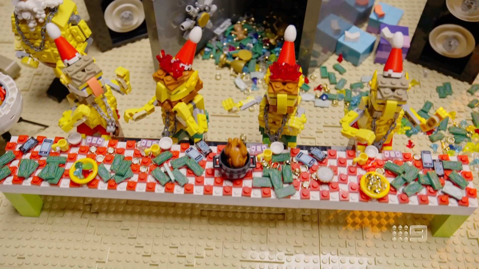 Sophie Monk & Henry LEGO Masters Australia Xmas    – Bricksmas Christmas Celebrity Special