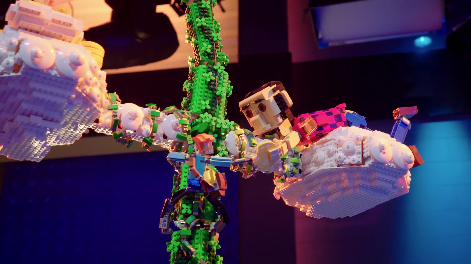 LEGO Masters U.S Season 2     - One Hanging Brick Challenge – Dave and Richard - Jack and the Beanstalk