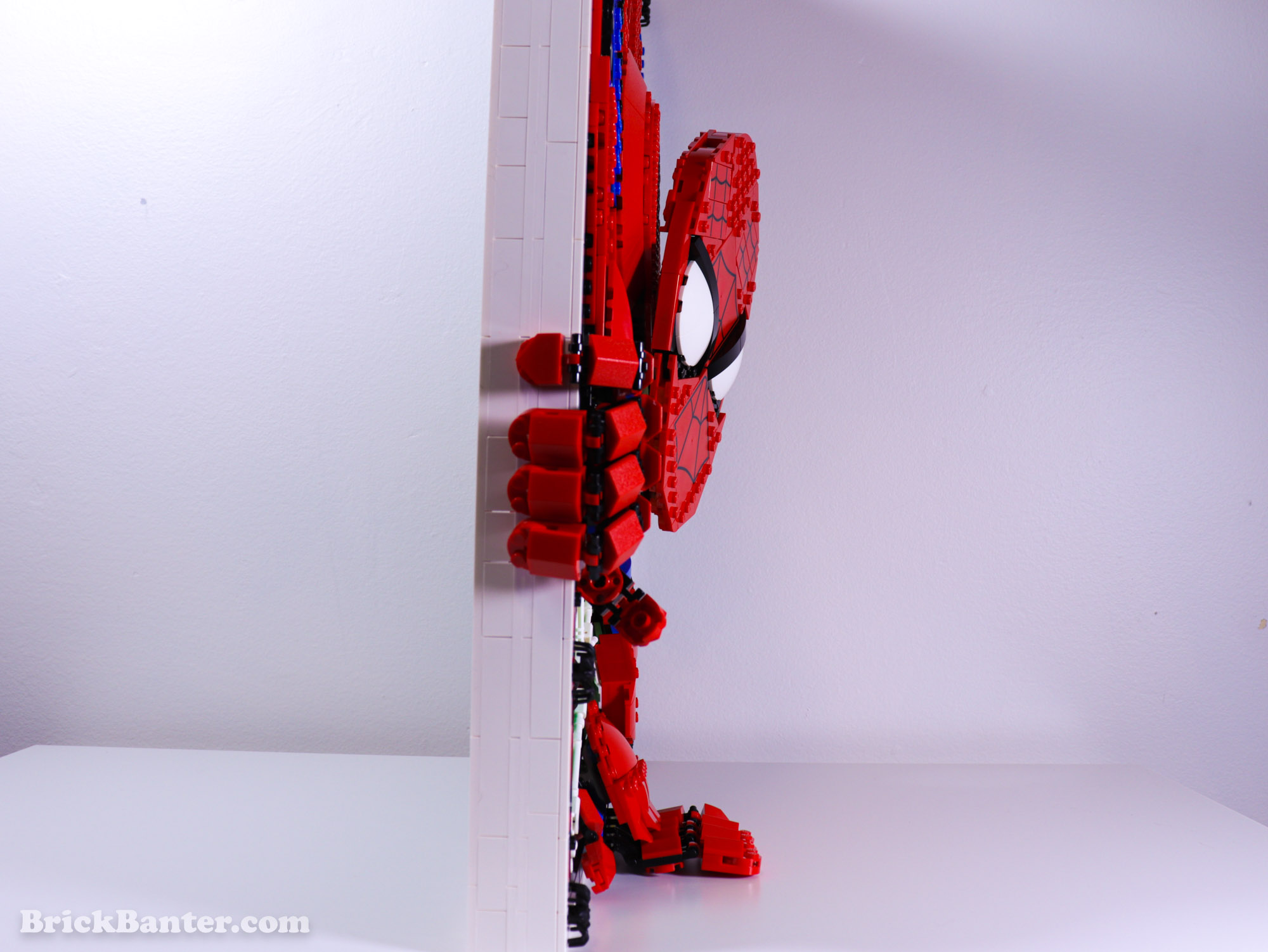 A LEGO Marvel SpiderMan Just Hanging Around The House