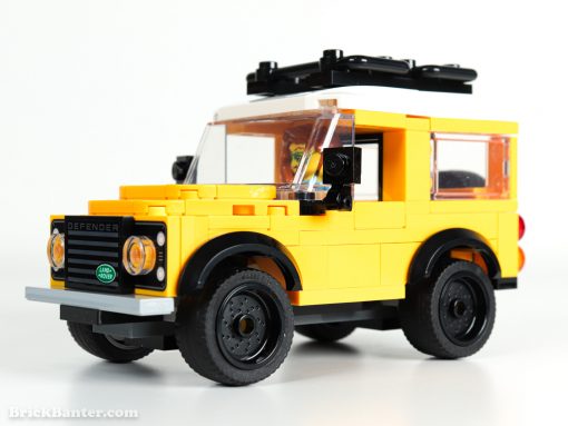 LEGO Land Rover fromt the side
