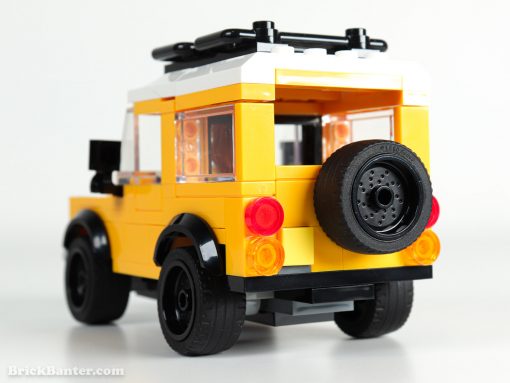 LEGO Land Rover from the back
