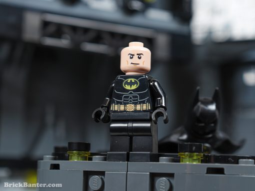 batman minifigure in lego batcave
