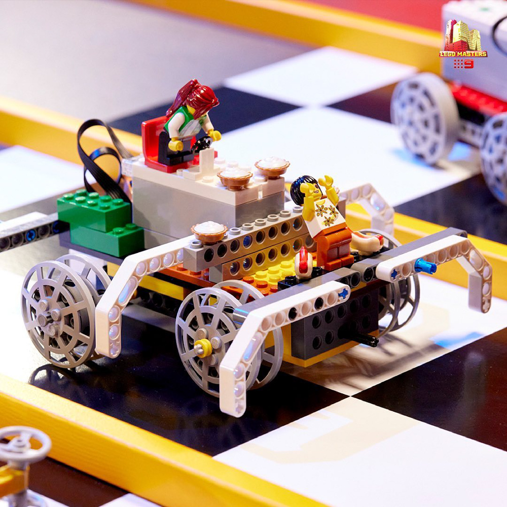 LEGO Masters Australia Season3 - Drag Race – Sarah & Fleur - Roundey Holey Wheels