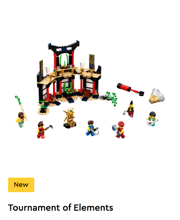 LEGO Ninjago - 71735 - Tournament of Elements Price