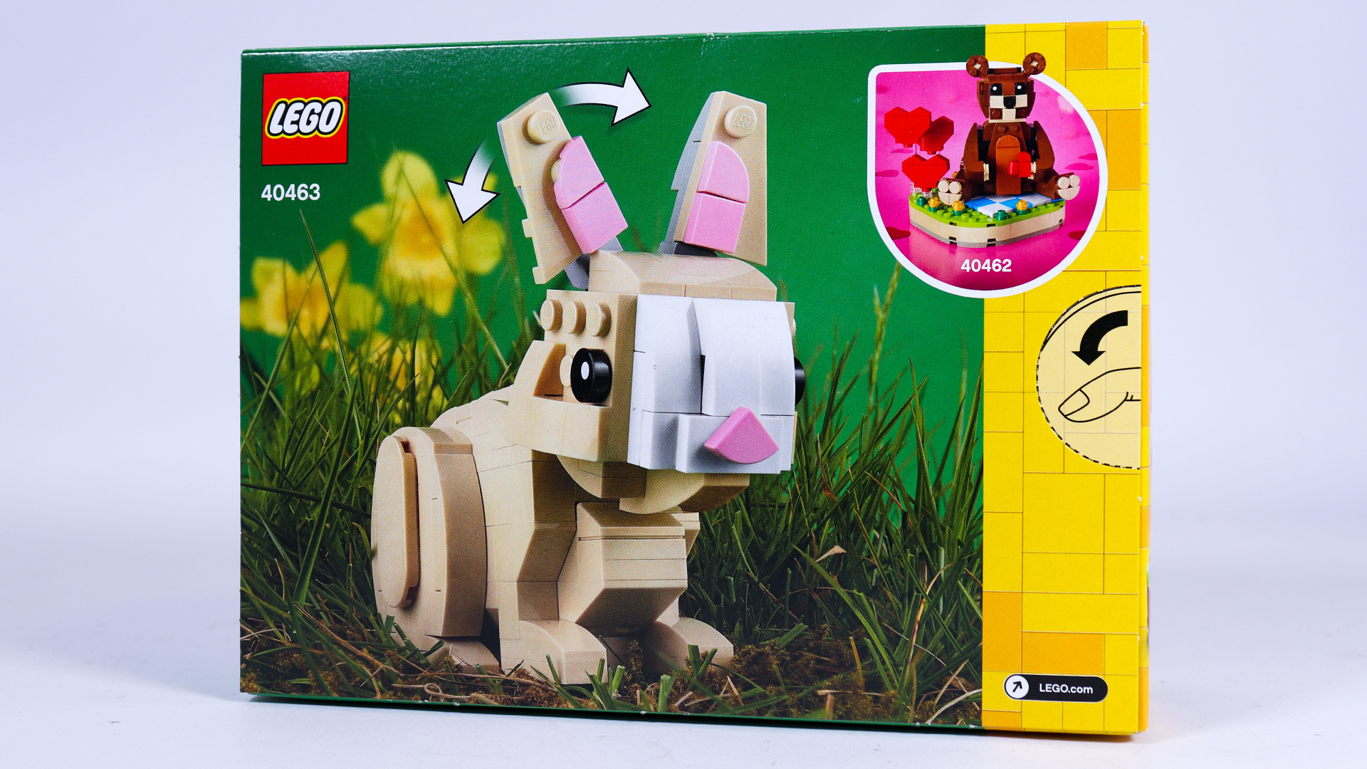 Meet the Easter Bunny! If you’re hunting for a special Easter treat, look no further. The cute LEGO® Easter Bunny (40463) has arrived! This lovable character, in a green meadow setting, comes with 2 customizable Easter eggs, posable head and ears and a hidden LEGO surprise. A fun way to wish kids, friends or family members a “Happy Easter