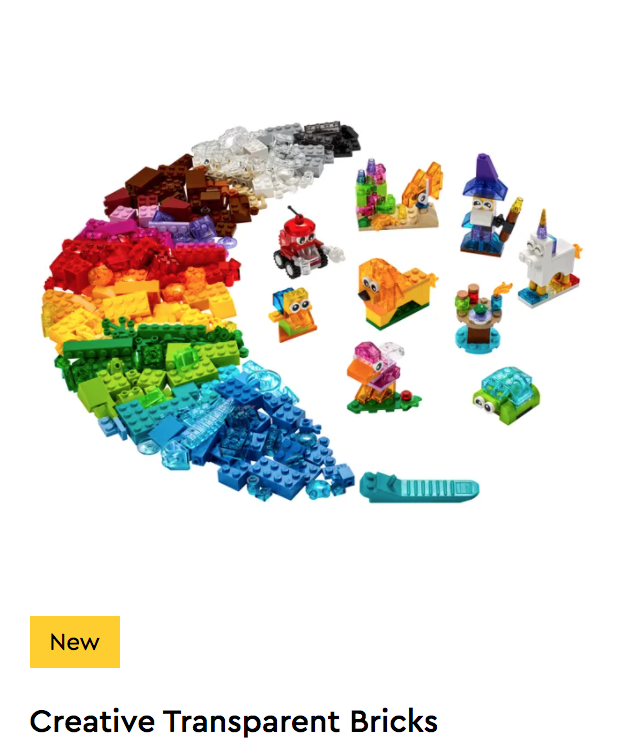 LEGO Creative - 11013 - Creative Transparent Bricks
