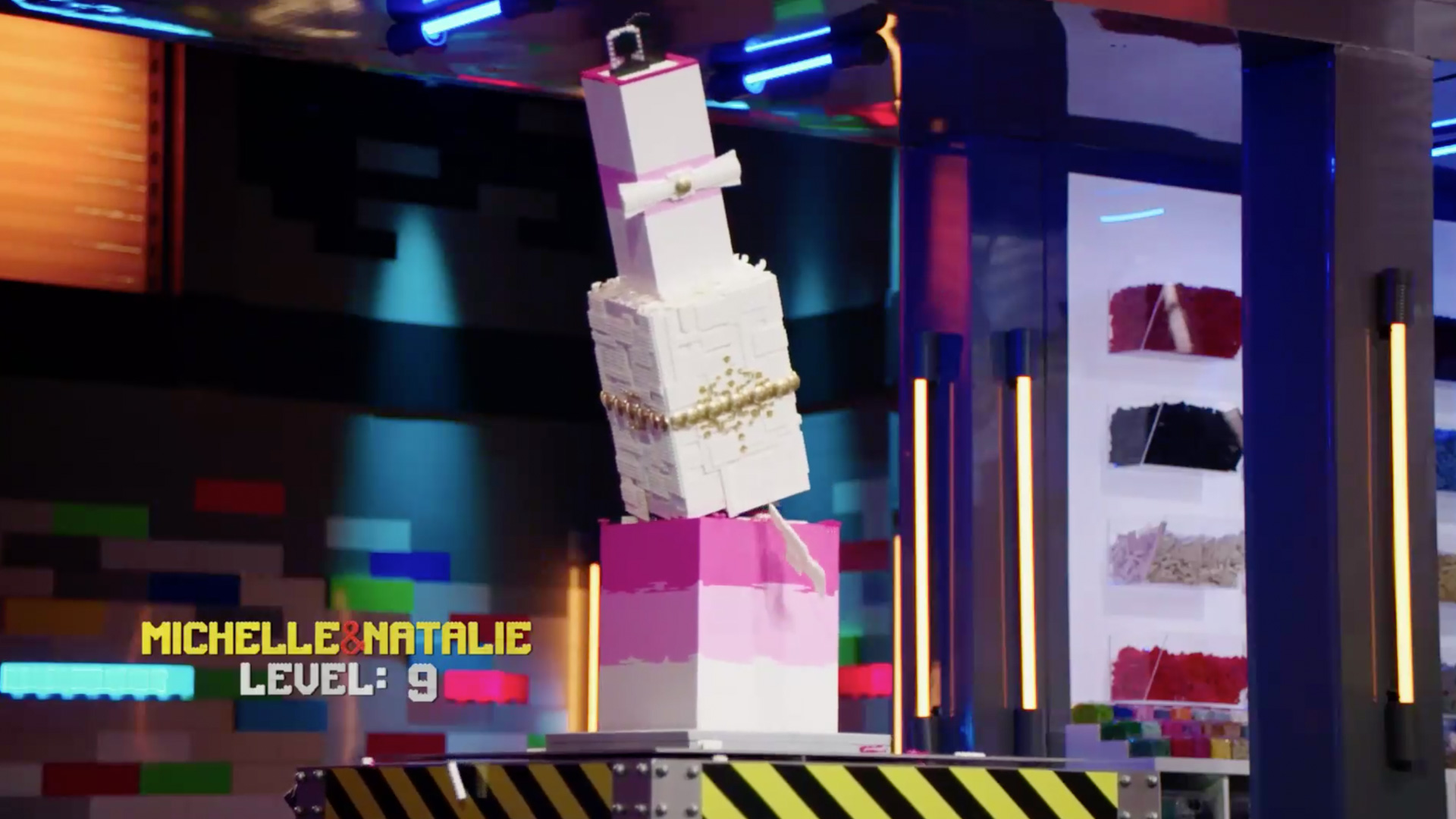 LEGO Masters U.S Season 2     – Make & Shake Challenge – Natalie and Michelle - Stacking Brick