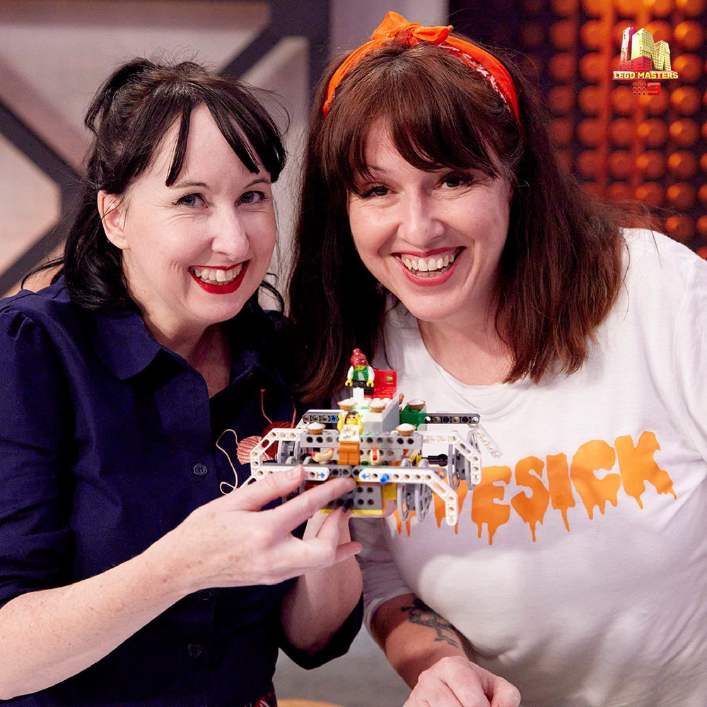 LEGO Masters Australia Season3 - Drag Race – Sarah & Fleur - Roundey Holey Wheels