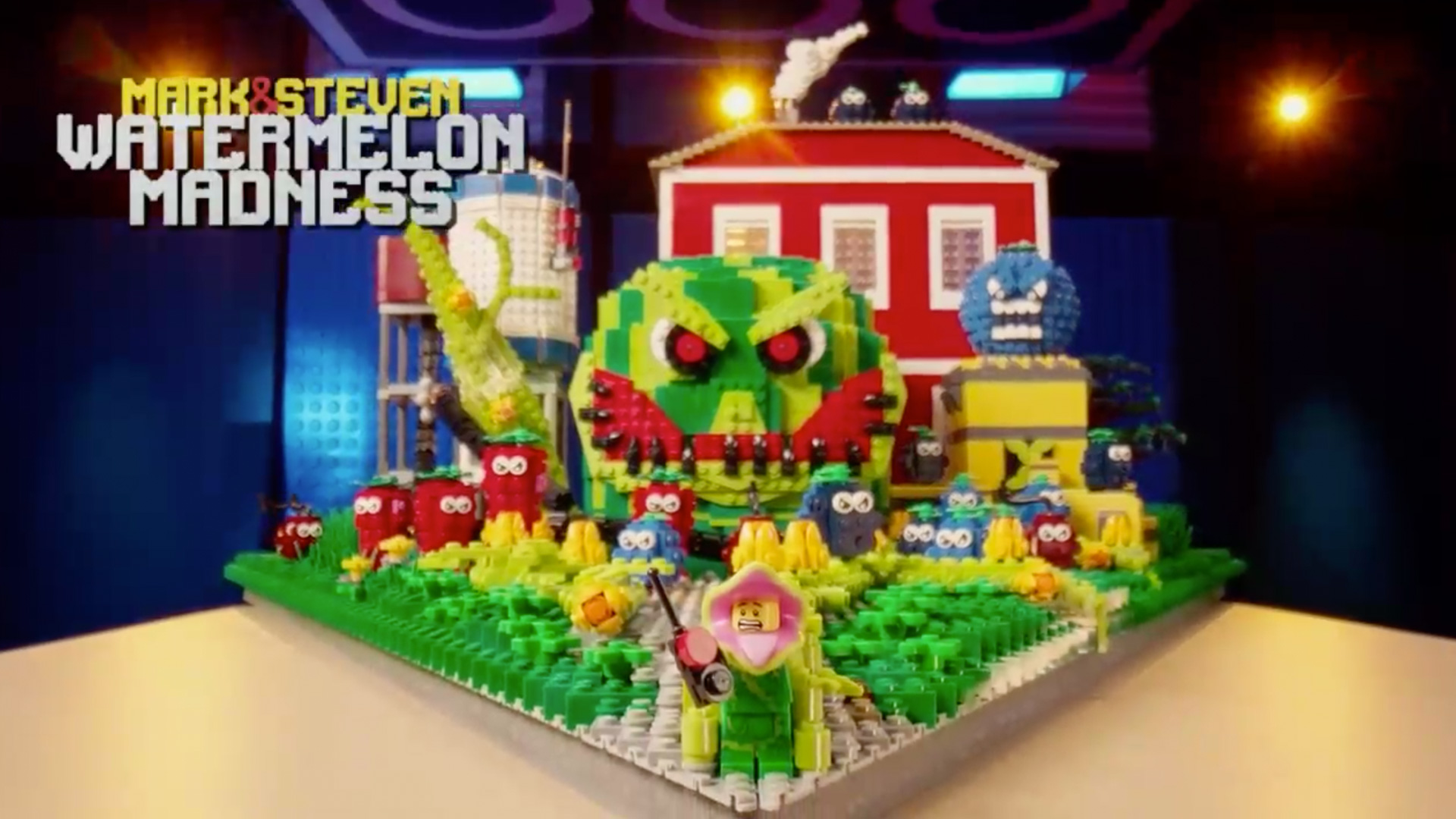 LEGO Masters U.S Season 2 – Explosion Challenge – Mark and Steven - Plant Monster - Water - Watermelon Madness